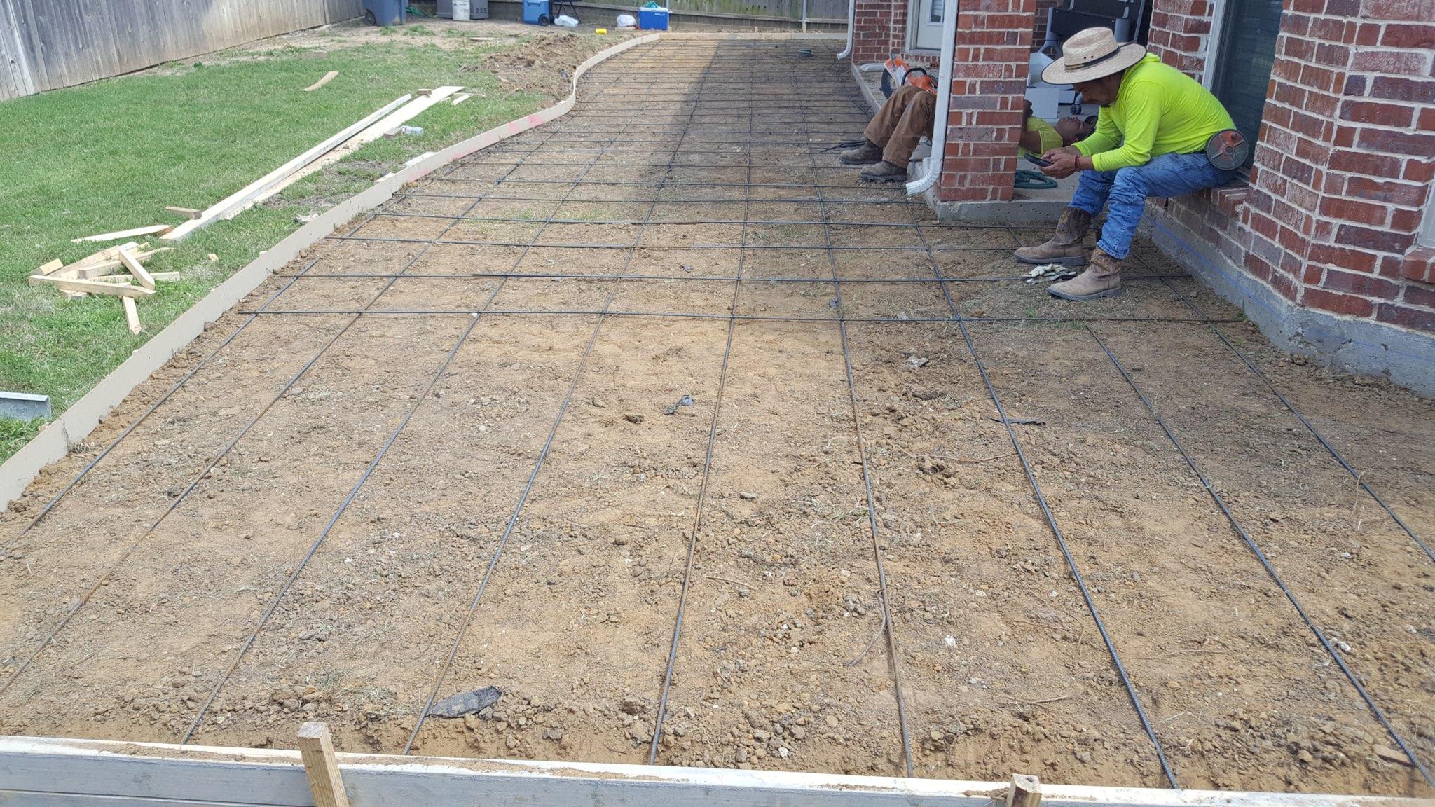 Concrete patio