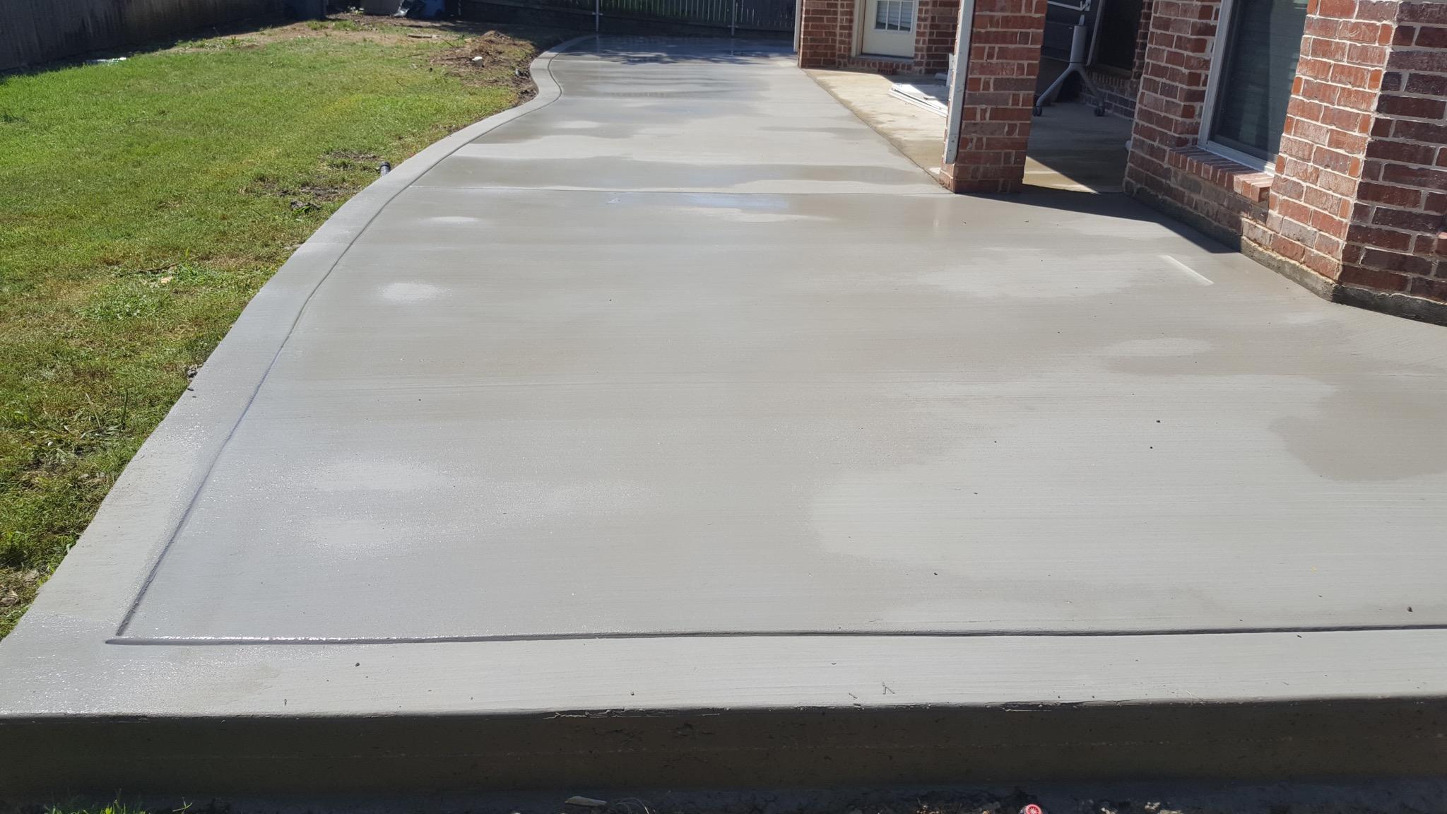 concrete patio